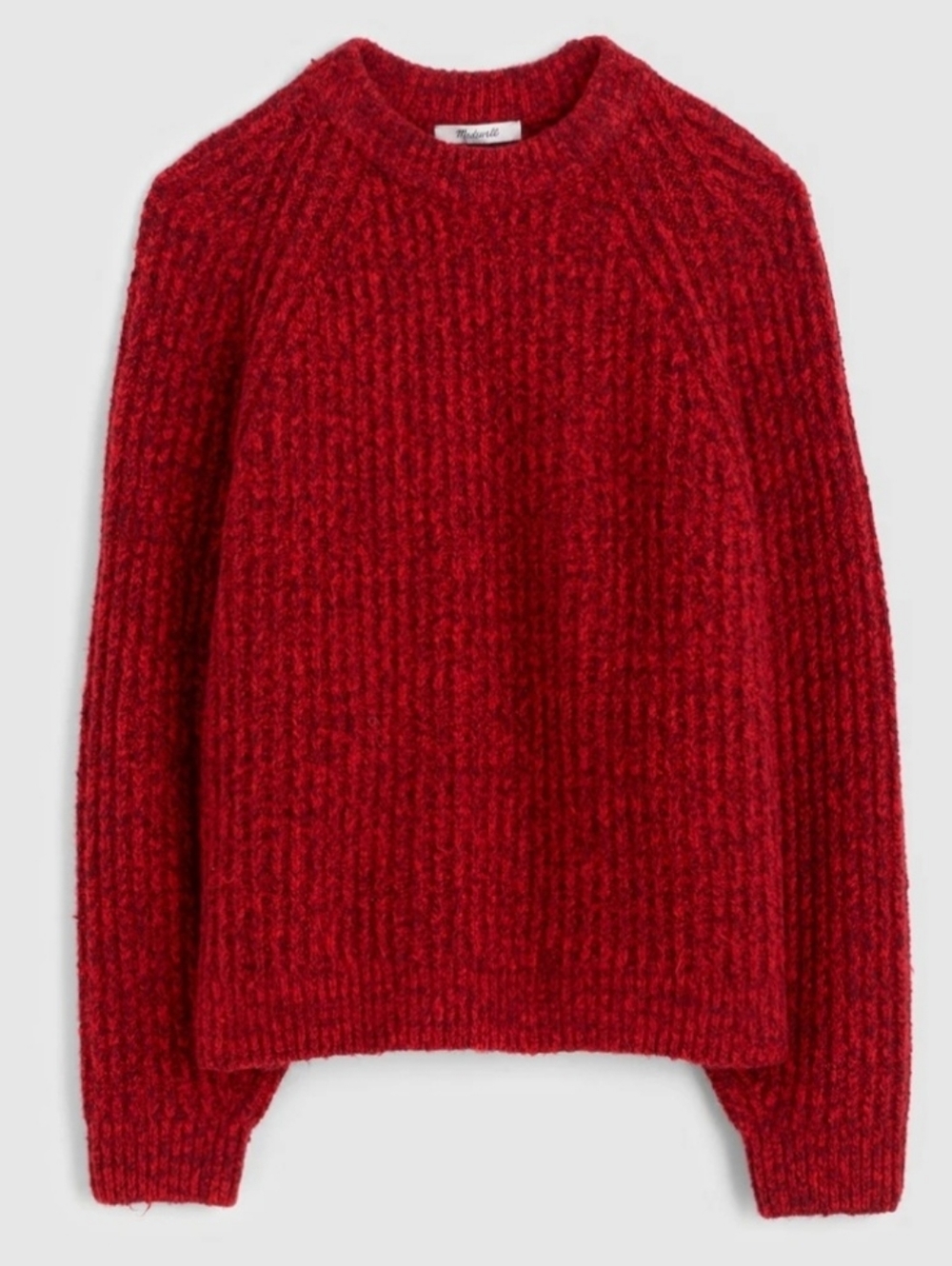 New Madewell Ribbed Cotton-Blend Sweater size M